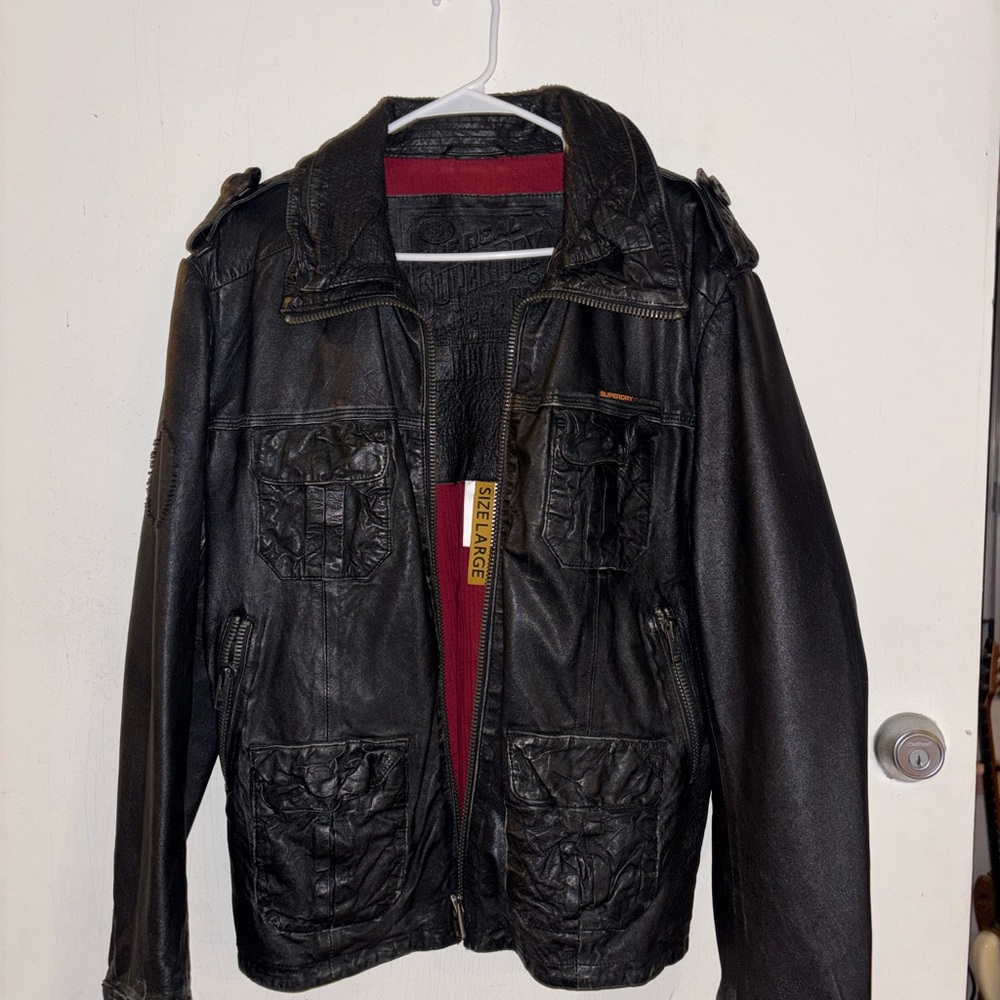 Superdry Black Military Field Jacket
